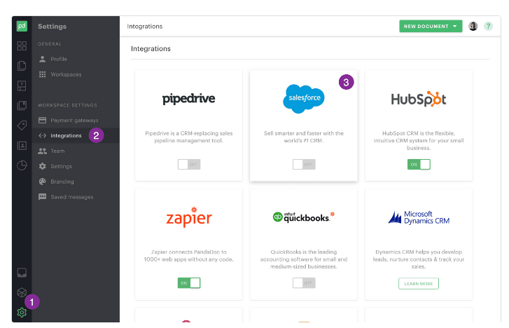 Pandadoc-Salesforce-Integration