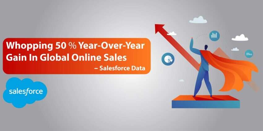 Whopping 50 Percent Year-Over-Year Gain In Global Online Sales – Salesforce Data