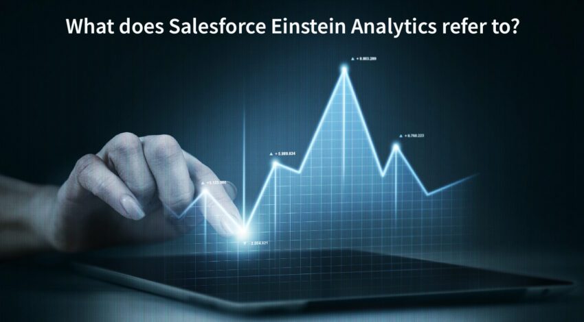 What does Salesforce Einstein Analytics refer to?